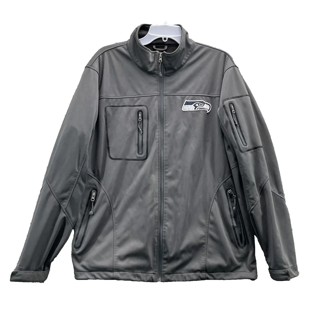 NFL Tech Jacket Men's XL Seattle Seahawks‎ Football Training Gorpcore Activewear
